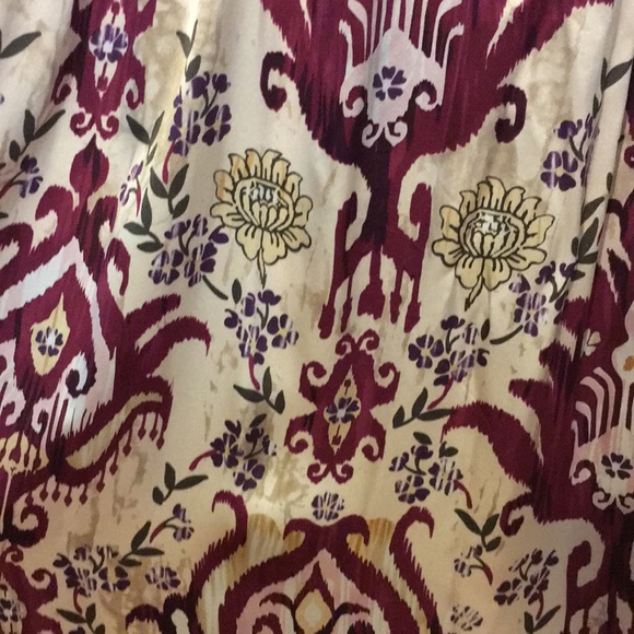 ABS Patterned Silk Floor-length gown - size 4 - Picture 4 of 7